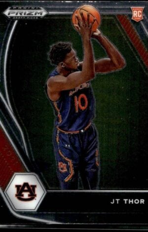 _10 2021 Panini Prizm Draft Picks Auburn Tigers #28 JT Thor RC Rookie
