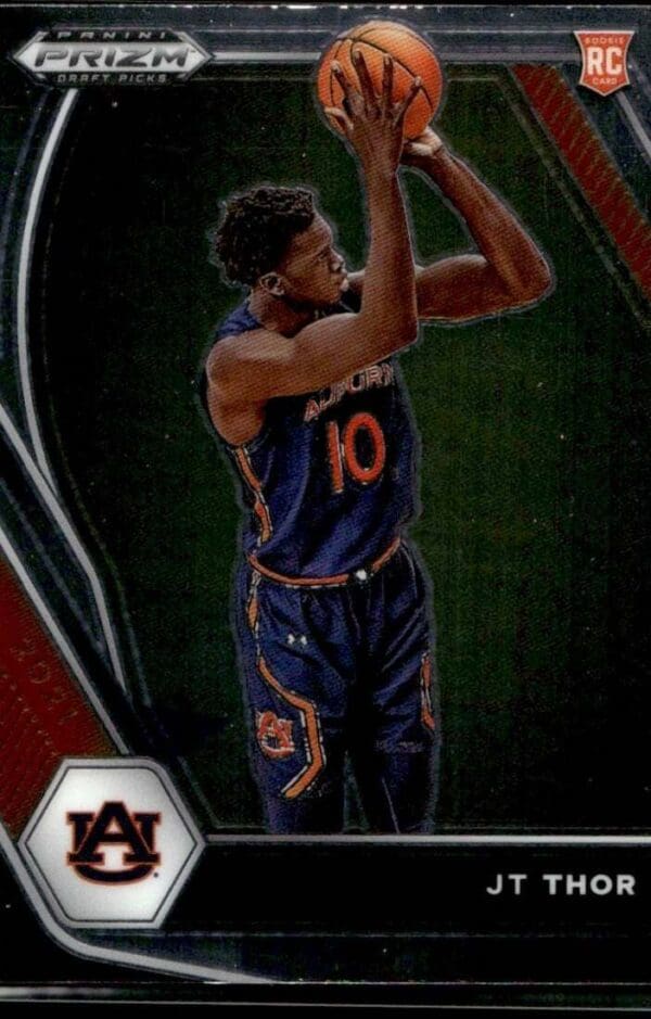 2021 Panini Prizm Draft Picks Auburn Tigers #28 JT Thor RC Rookie