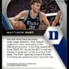 2021 Panini Prizm Draft Picks Duke Blue Devils #ATT-MH Matthew Hurt RC Rookie Or