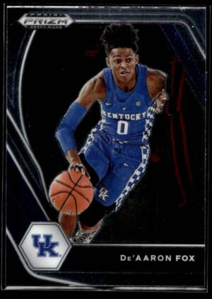2021 Panini Prizm Draft Picks Kentucky Wildcats #72 De'Aaron Fox
