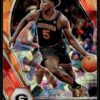 2021 Panini Prizm Draft Picks Georgia Bulldogs #65 Anthony Edwards Orange Cracke