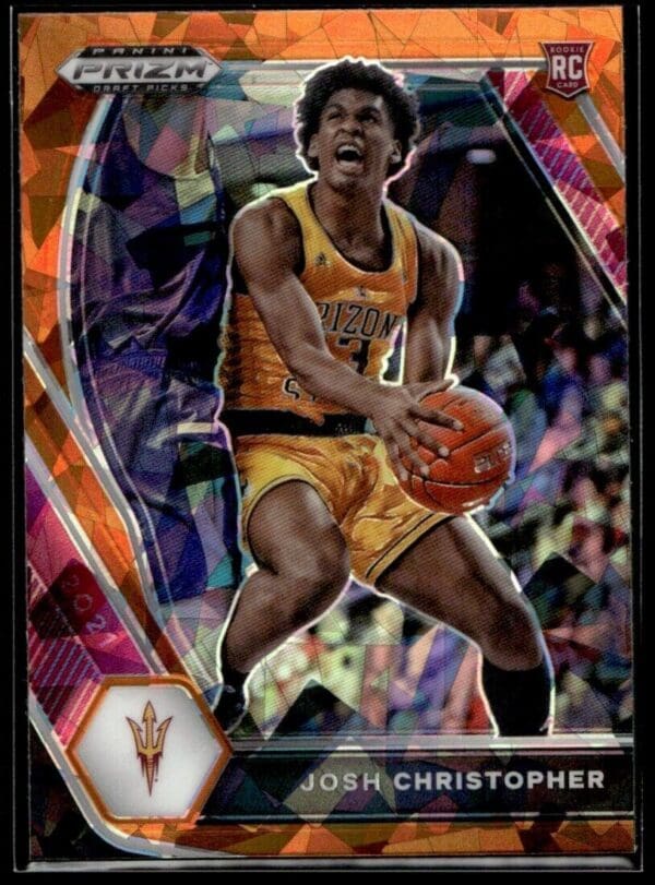 2021 Panini Prizm Draft Picks Arizona State Sun Devils #22 Josh Christopher RC R