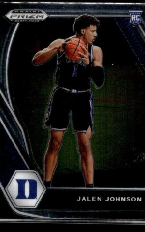 2021 Panini Prizm Draft Picks Duke Blue Devils #10 Jalen Johnson RC Rookie