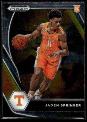 2021 Panini Prizm Draft Picks Tennessee Volunteers #19 Jaden Springer RC Rookie