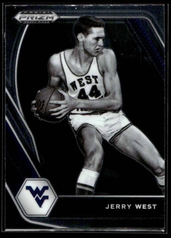 2021 Panini Prizm Draft Picks West Virginia Mountaineers #100 Jerry West