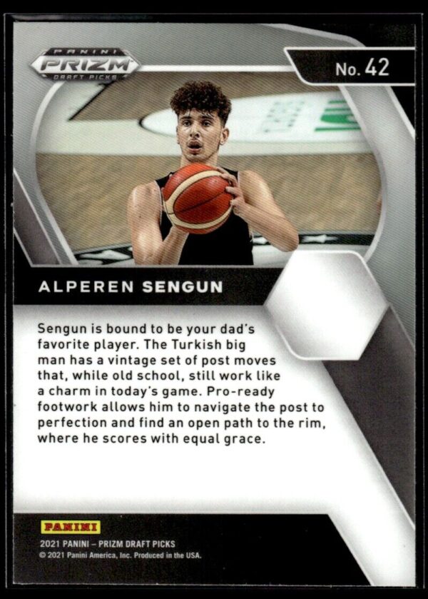 2021 Panini Prizm Draft Picks Besiktas J.K. #42 Alperen Sengun RC Rookie