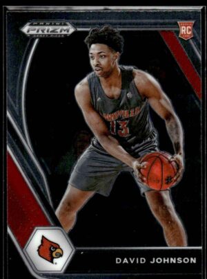 2021 Panini Prizm Draft Picks Louisville Cardinals #38 David Johnson RC Rookie