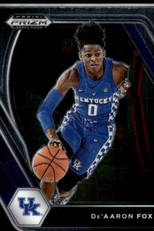 2021 Panini Prizm Draft Picks Kentucky Wildcats #72 De'Aaron Fox