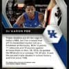 2021 Panini Prizm Draft Picks Kentucky Wildcats #72 De'Aaron Fox
