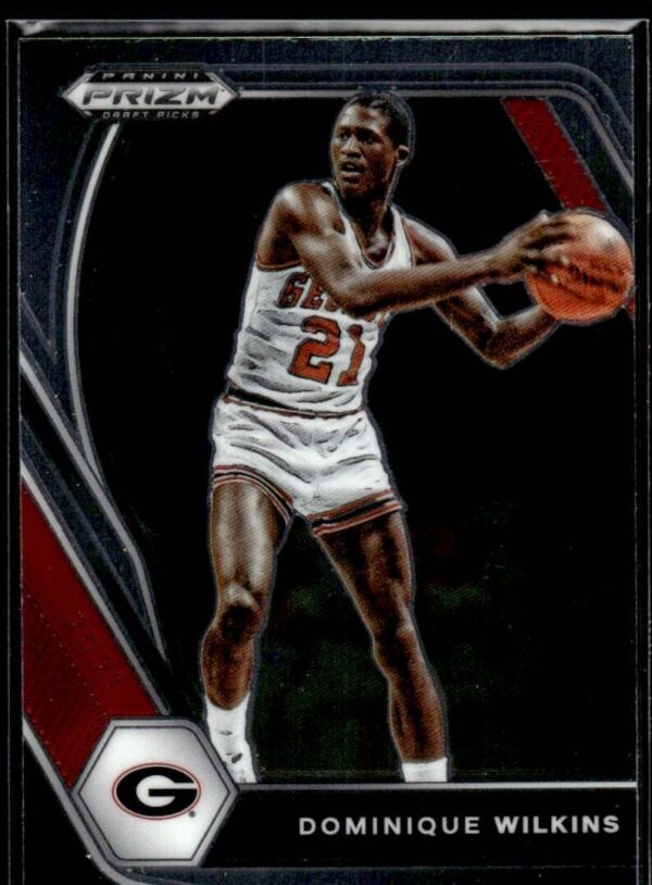 2021 Panini Prizm Draft Picks Georgia Bulldogs #93 Dominique Wilkins