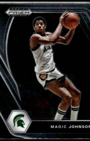 2021 Panini Prizm Draft Picks Michigan State Spartans #86 Magic Johnson