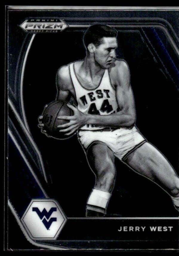 2021 Panini Prizm Draft Picks West Virginia Mountaineers #100 Jerry West