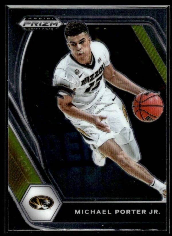 _10 2021 Panini Prizm Draft Picks Missouri Tigers #98 Michael Porter Jr.