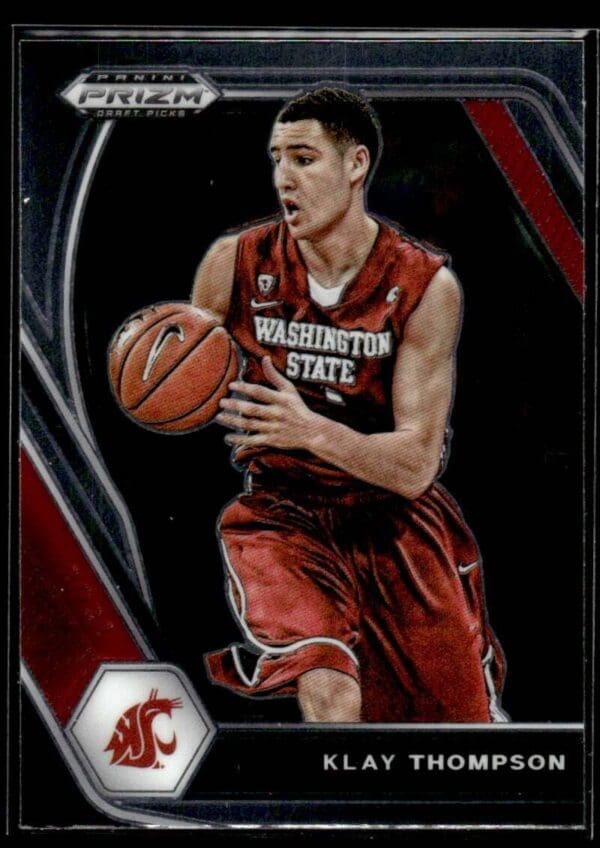 2021 Panini Prizm Draft Picks Washington State Cougars #82 Klay Thompson