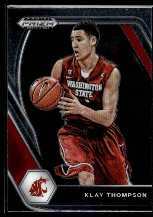 2021 Panini Prizm Draft Picks Washington State Cougars #82 Klay Thompson