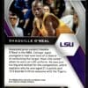 2021 Panini Prizm Draft Picks LSU Tigers #84 Shaquille O'Neal