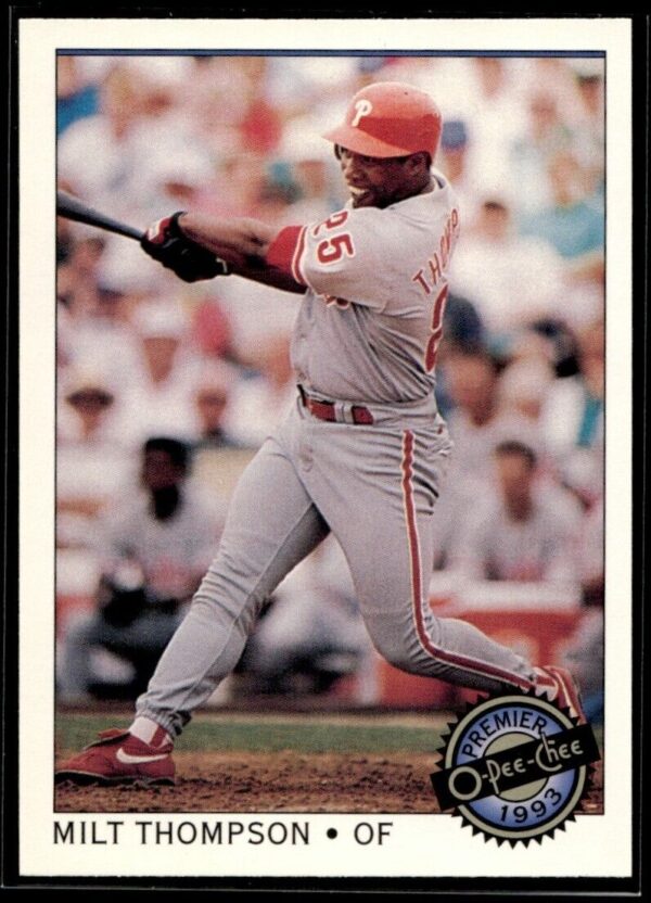 1993 O-Pee-Chee Premier Philadelphia Phillies #74 Milt Thompson