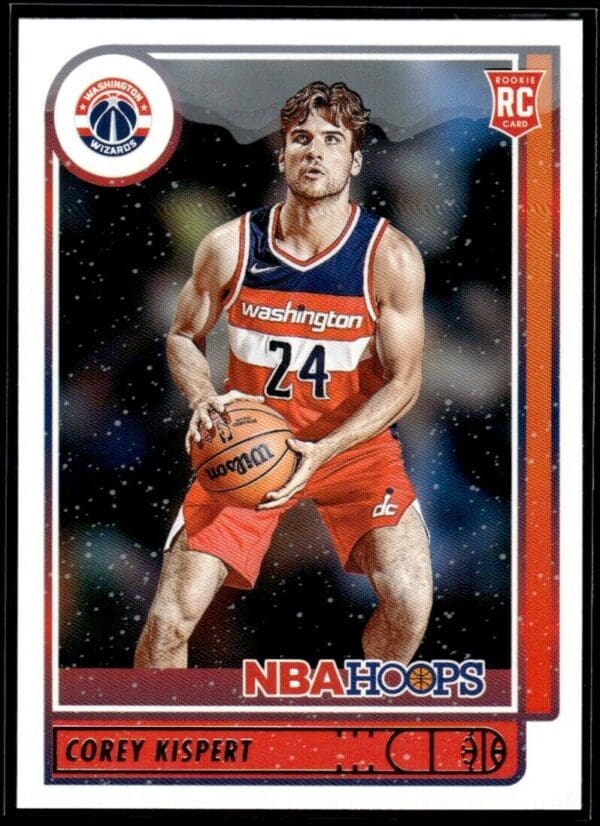2021 NBA Hoops Washington Wizards #212 Corey Kispert RC Rookie