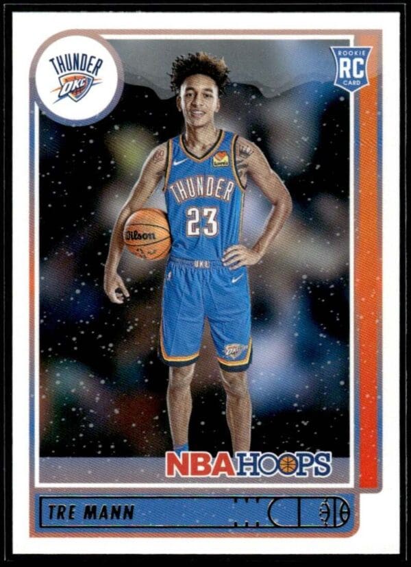 2021 NBA Hoops Oklahoma City Thunder #237 Tre Mann RC Rookie