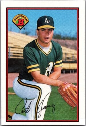 1989 Bowman Oakland Athletics #184 Curt Young