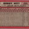 1989 Bowman Texas Rangers #222 Bobby Witt