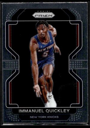 _10 2021 Panini Prizm New York Knicks #129 Immanuel Quickley
