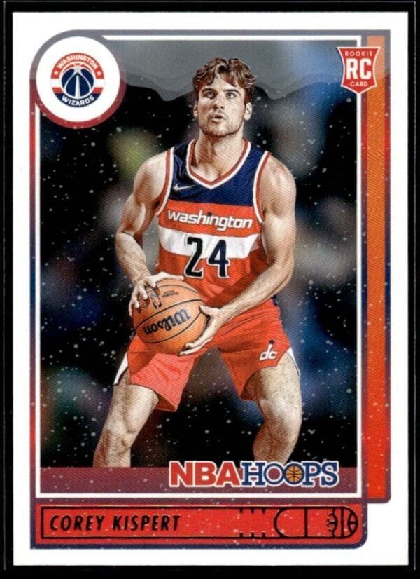 2021 NBA Hoops Washington Wizards #212 Corey Kispert RC Rookie