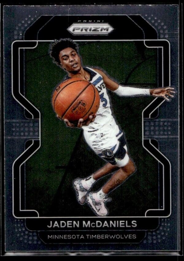 _10 2021 Panini Prizm Minnesota Timberwolves #12 Jaden McDaniels