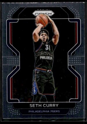 _10 2021 Panini Prizm Philadelphia 76ers #198 Seth Curry