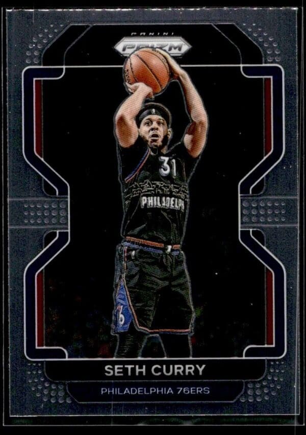 _10 2021 Panini Prizm Philadelphia 76ers #198 Seth Curry