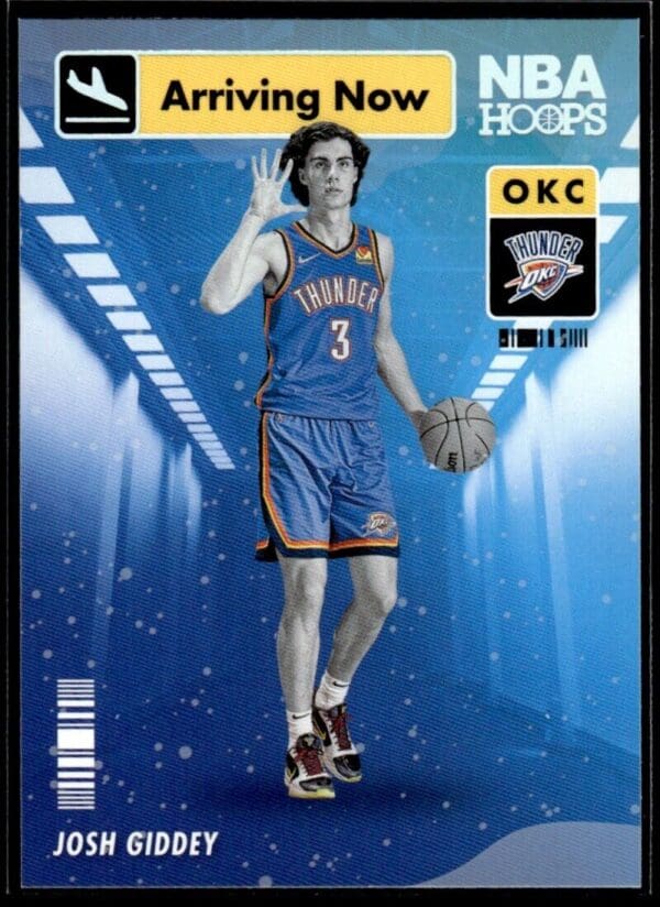 2021 NBA Hoops Arriving Now Oklahoma City Thunder #16 Josh Giddey RC Rookie