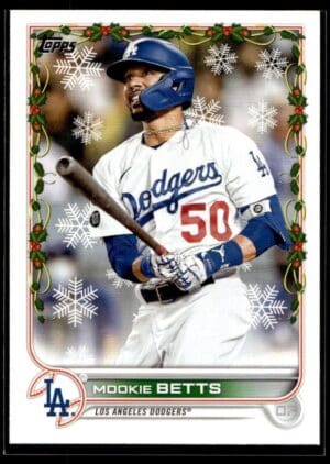 2022 Topps Holiday Los Angeles Dodgers #HW176 Mookie Betts