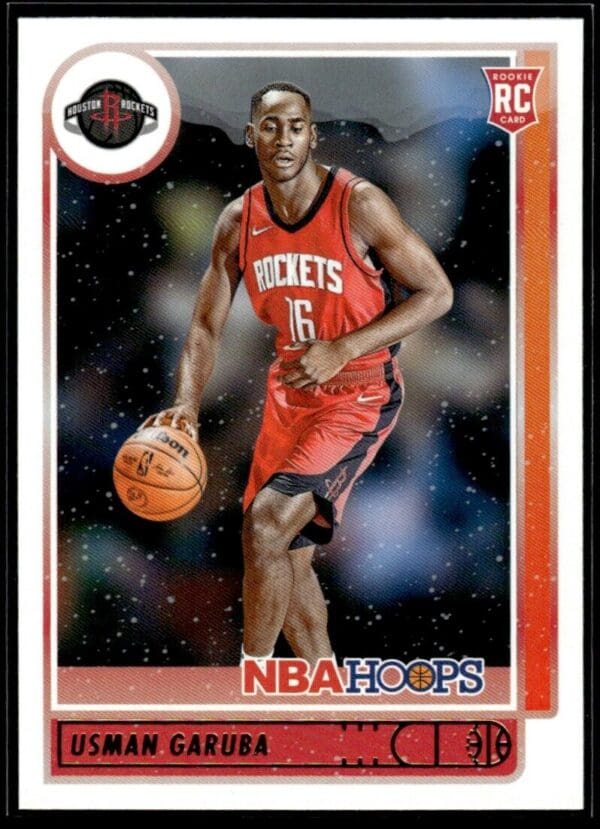 2021 NBA Hoops Houston Rockets #238 Usman Garuba RC Rookie