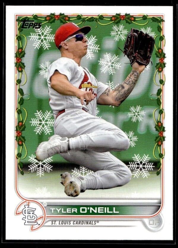 _10 2022 Topps Holiday St. Louis Cardinals #HW16 Tyler O'Neill