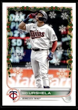 _10 2022 Topps Holiday Minnesota Twins #HW39 Gio Urshela