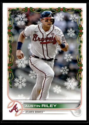 2022 Topps Holiday Atlanta Braves #HW146 Austin Riley
