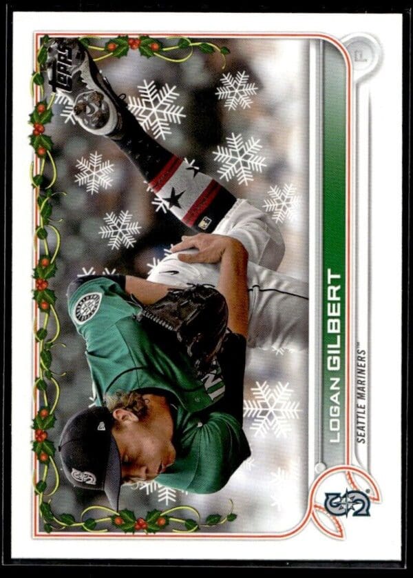 2022 Topps Holiday Seattle Mariners #HW64 Logan Gilbert