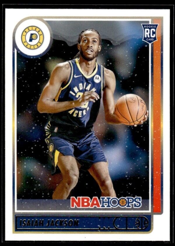 _10 2021 NBA Hoops Winter Edition Indiana Pacers #223 Isaiah Jackson RC Rookie