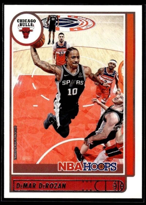 2021 NBA Hoops Chicago Bulls #4 DeMar DeRozan
