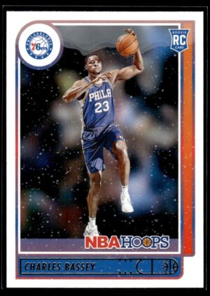 _10 2021 NBA Hoops Winter Edition Philadelphia 76ers #217 Charles Bassey RC Rookie