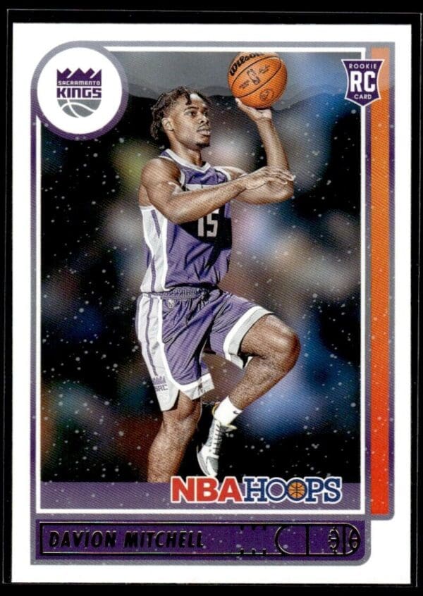 2021 NBA Hoops Winter Edition Sacramento Kings #228 Davion Mitchell RC Rookie