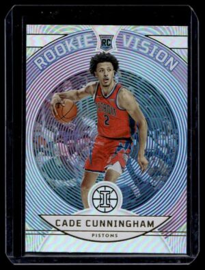 _10 2021 Panini Illusions Oklahoma State Cowboys #1 Cade Cunningham RC Rookie Vision