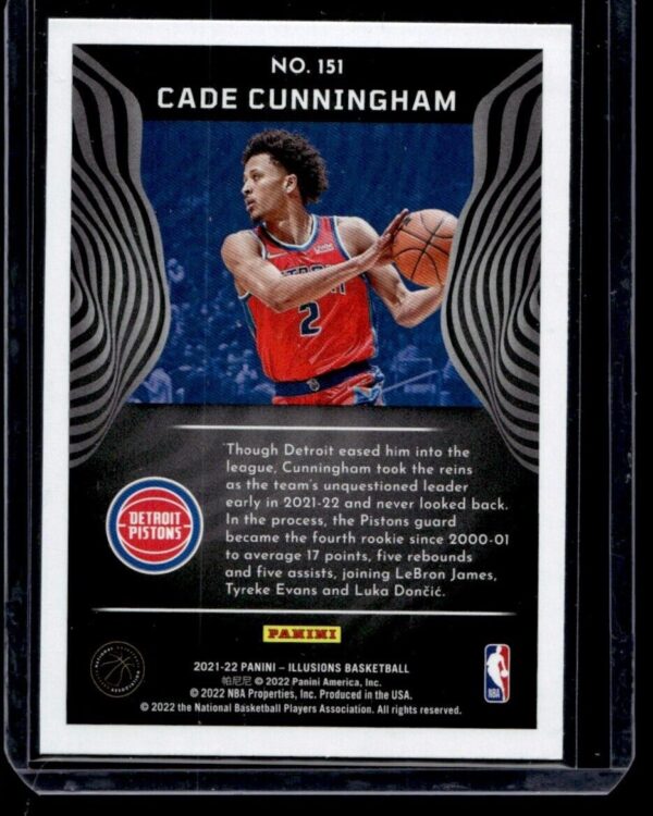 2021 Panini Illusions Detroit Pistons #151 Cade Cunningham RC Rookie