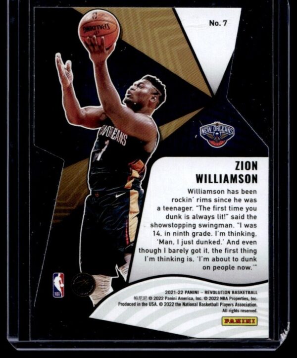 2021 Panini Revolution LiftOff New Orleans Pelicans #7 Zion Williamson