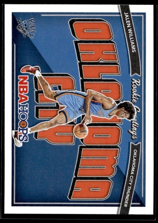 2022 Hoops Rookie Greetings Oklahoma City Thunder #12 Jalen Williams RC Rookie