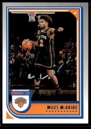 _10 2022 NBA Hoops New York Knicks #27 Miles McBride