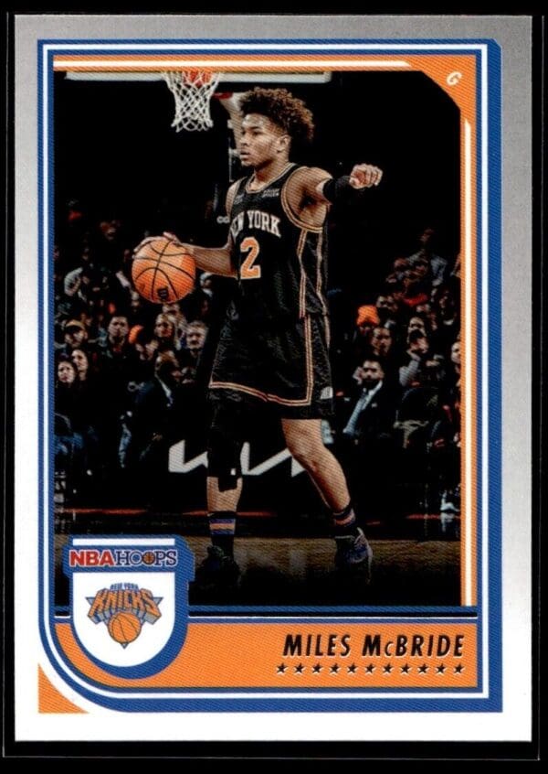 2022 NBA Hoops New York Knicks #27 Miles McBride