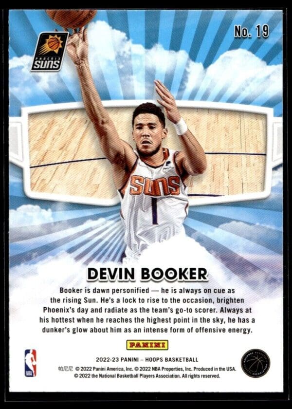 2022 Hoops Skyview Phoenix Suns #19 Devin Booker Holo