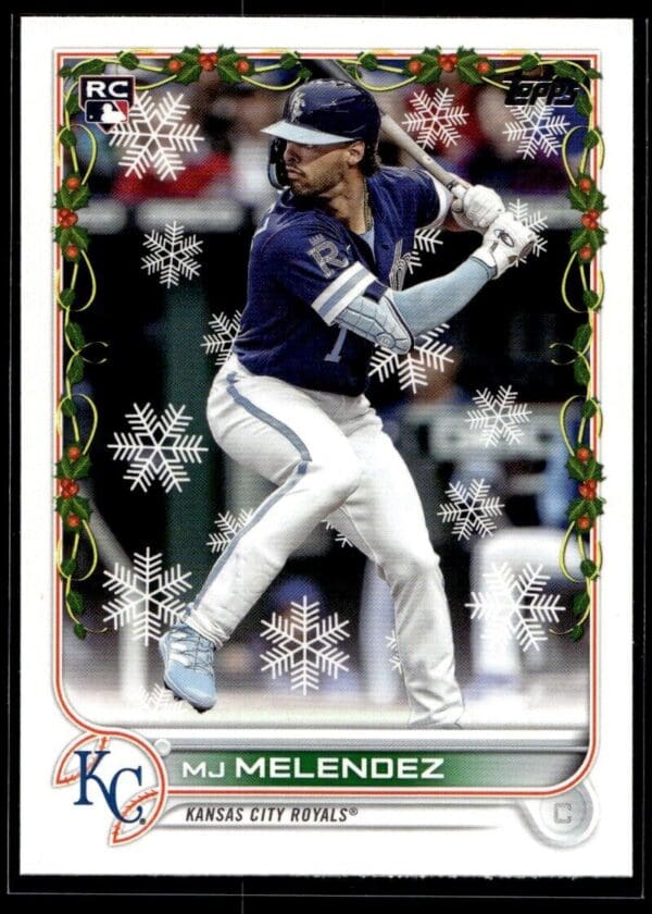 _10 2022 Topps Holiday Kansas City Royals #78 MJ Melendez RC Rookie