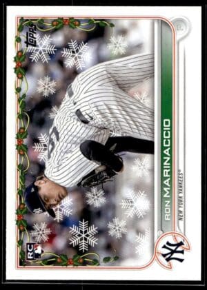 _10 2022 Topps Holiday New York Yankees #118 Ron Marinaccio RC Rookie